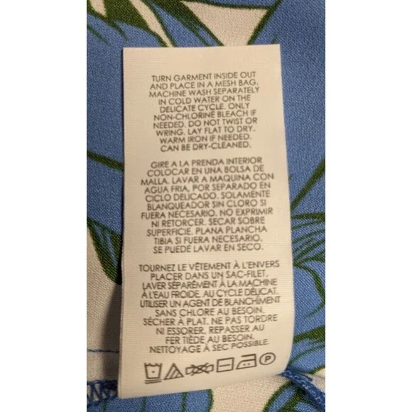 Cabi # 6761 Botanical Dress Floral Print Spaghetti Strap Ruffle Hem Dress Small - Picture 14 of 14